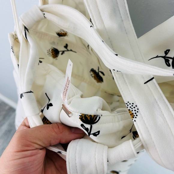 FREE PEOPLE MINI’S FOR YOU Dandelion Flower Cream Racer Back Mini DRESS - Picture 9 of 11